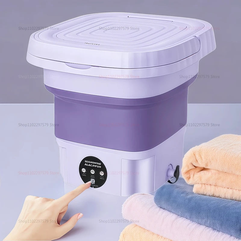 8L portabel mini tvättmaskin vikbar