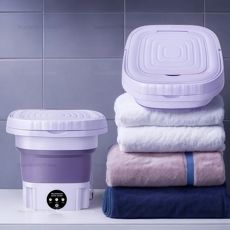 8L portabel mini tvättmaskin vikbar